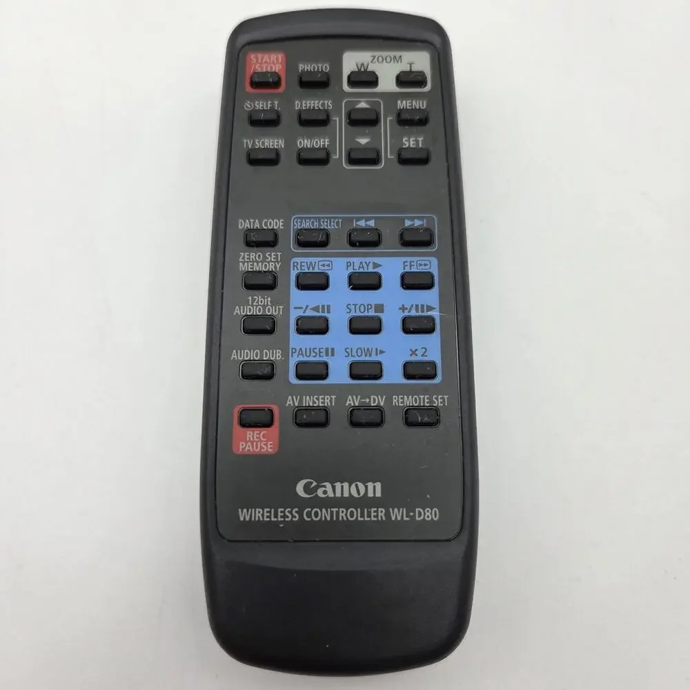 Genuine Canon WL-D80 Camcorder Remote Control Tested - Quick Shipping